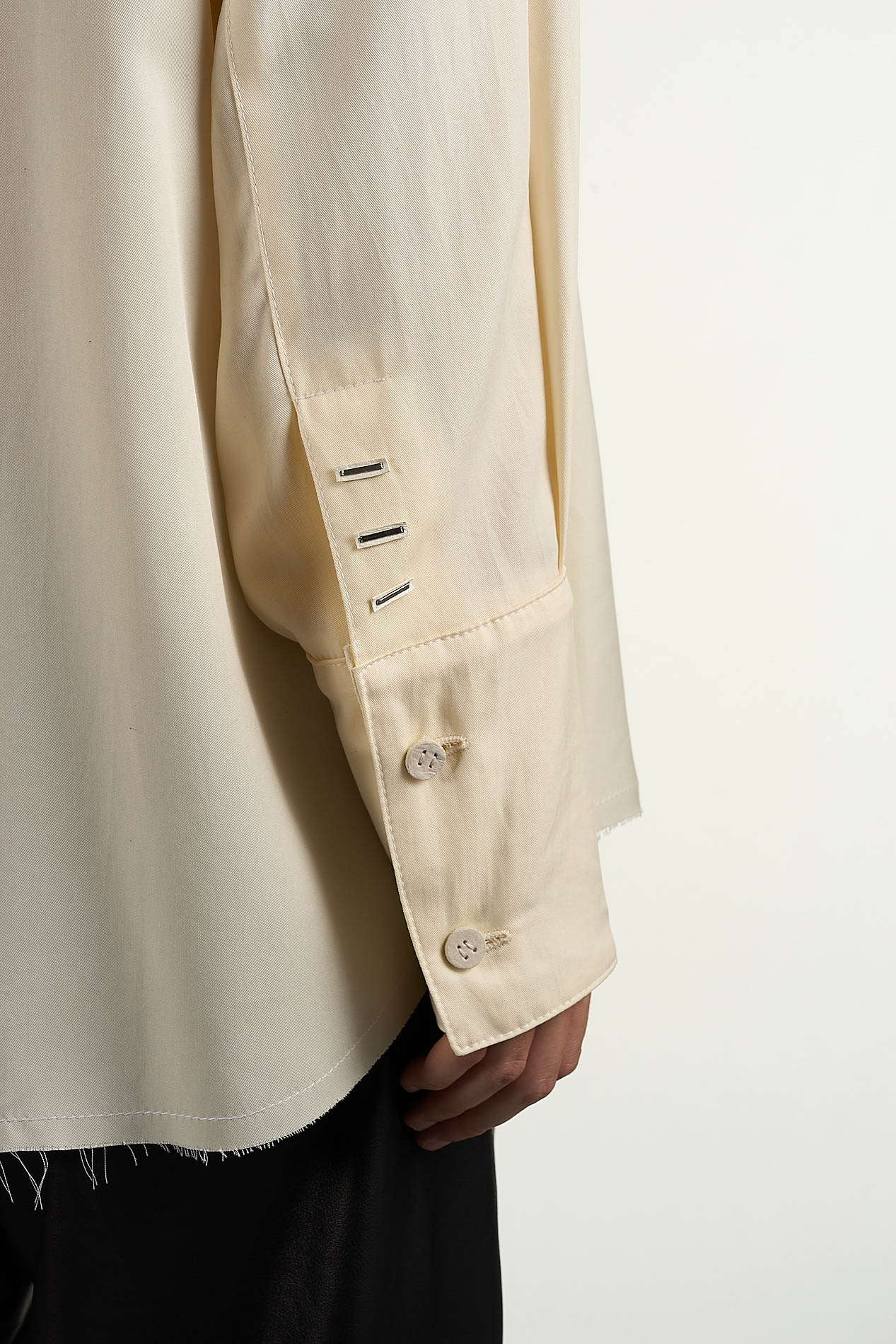 DANIELE BASTA LEATHER AND SILVER JACKET